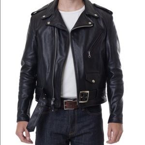 Classic Perfecto Leather Motorcycle Jacket 118